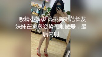   吸精小奴隶 高挑御姐范长发妹妹在家多姿势啪啪做爱，最后内射