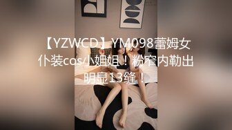 【YZWCD】YM098蕾姆女仆装cos小姐姐！粉窄内勒出明显13缝！