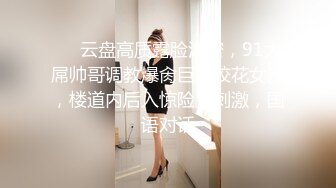 ❤️云盘高质露脸泄密，91大屌帅哥调教爆肏巨乳校花女友，楼道内后入惊险又刺激，国语对话