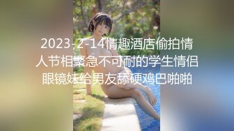 2023-2-14情趣酒店偷拍情人节相聚急不可耐的学生情侣眼镜妹给男友舔硬鸡巴啪啪