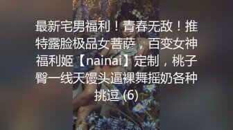 最新宅男福利！青春无敌！推特露脸极品女菩萨，百变女神福利姬【nainai】定制，桃子臀一线天馒头逼裸舞摇奶各种挑逗 (6)