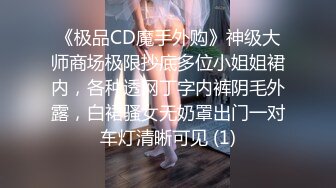 《极品CD魔手外购》神级大师商场极限抄底多位小姐姐裙内，各种透网丁字内裤阴毛外露，白裙骚女无奶罩出门一对车灯清晰可见 (1)